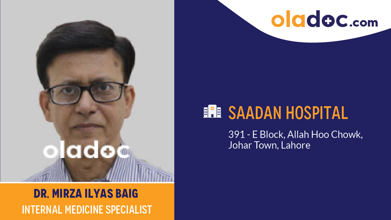 Practice locations of Dr.Mirza Ilyas Baig